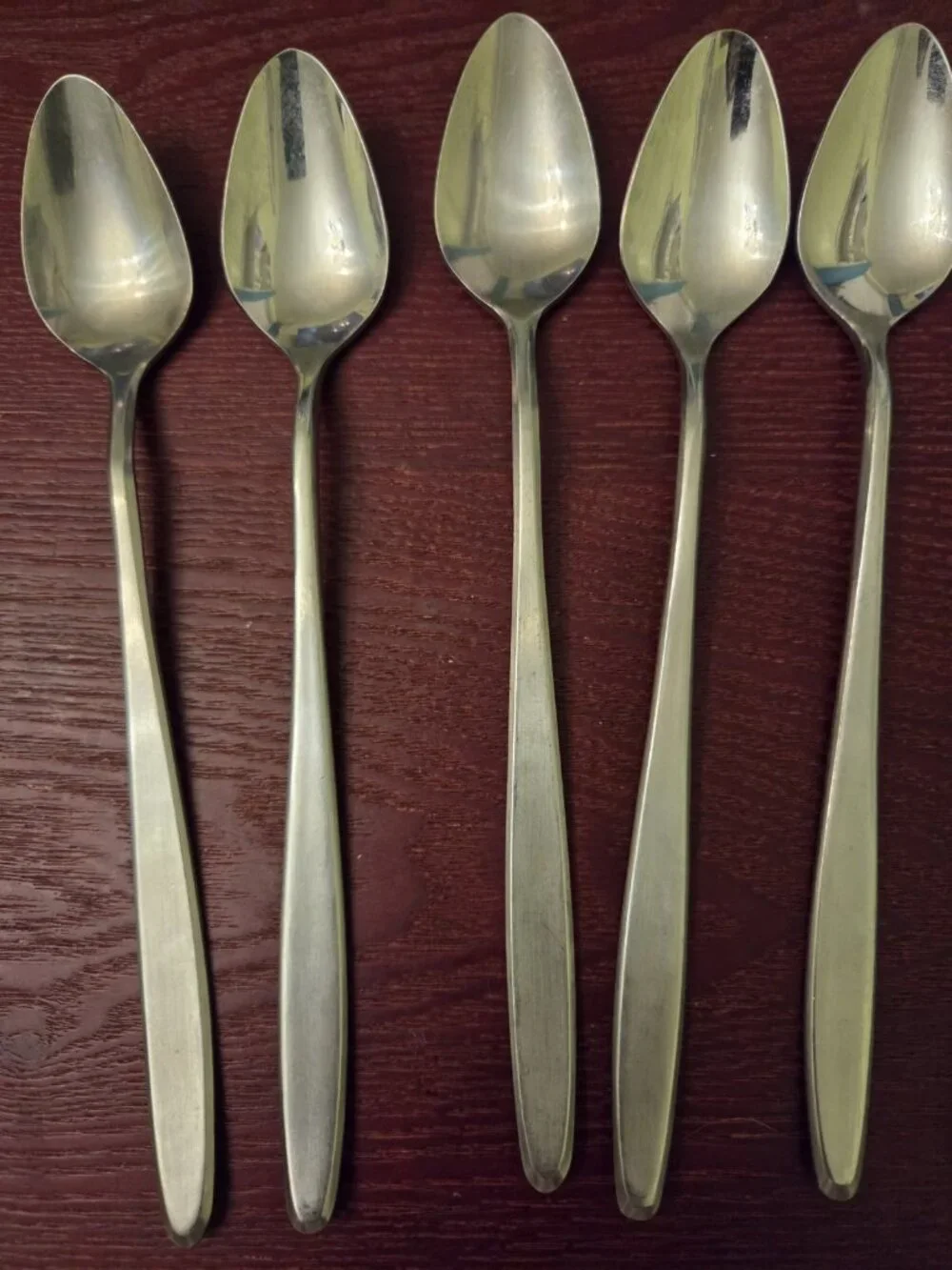 Easterling Rhineland Stainless Flatware Iced Tea Spoon Set 8